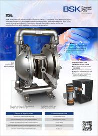 316 thép không gỉ điện hóa đánh bóng Kẹp nối trong thực phẩm Air Diaphragm Pumps