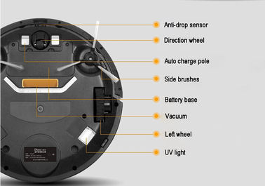 Auto Recharge Scheduling Robot hút bụi cho ướt và làm sạch khô